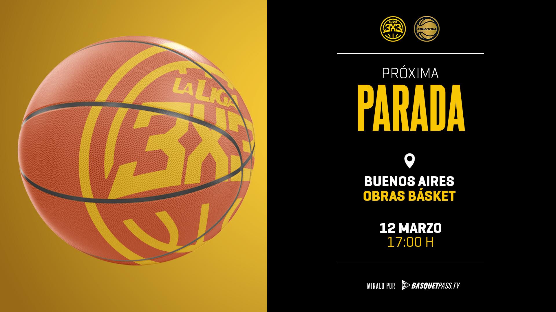 Obras será sede de la Quinta Parada de La Liga 3x3