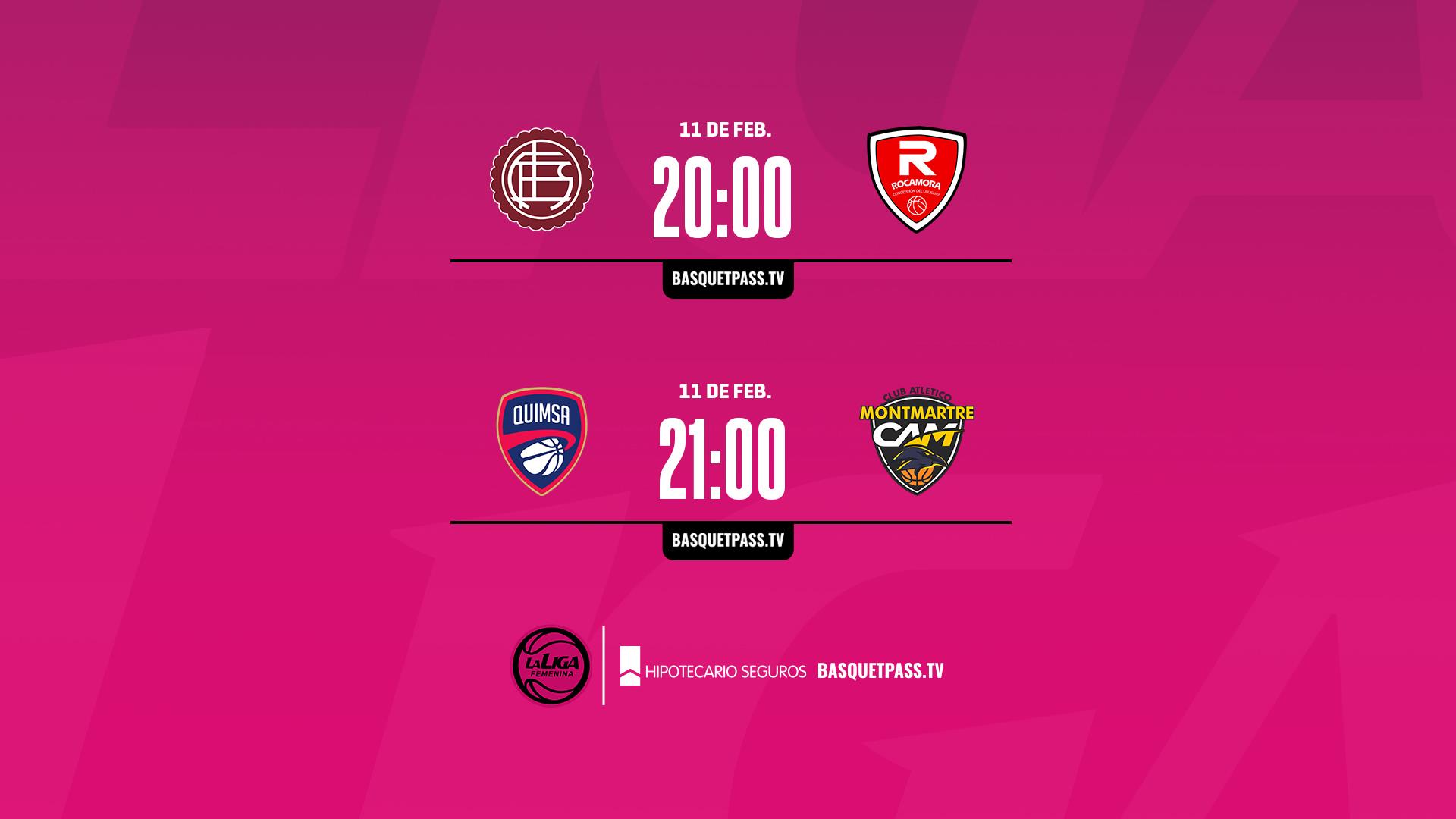 Lanús-Rocamora y Quimsa-Montmartre, la doble propuesta del martes