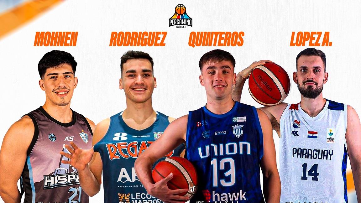 Llegan cuatro caras nuevas a Pergamino Básquet