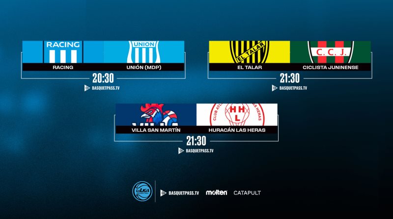 La semana arranca con una cartelera de tres partidos