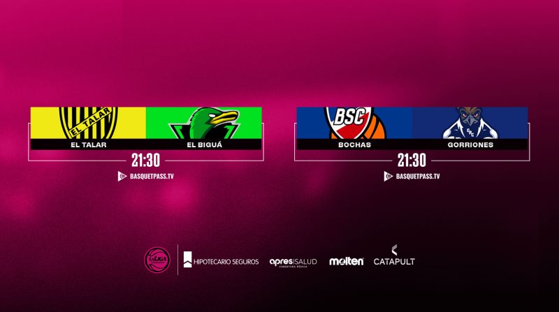 La actividad se reparte en ambas conferencias de La Liga Femenina 2026