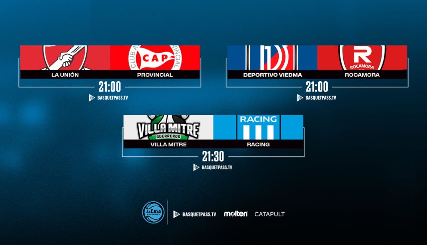 Lunes de Conferencia Sur con tres partidos