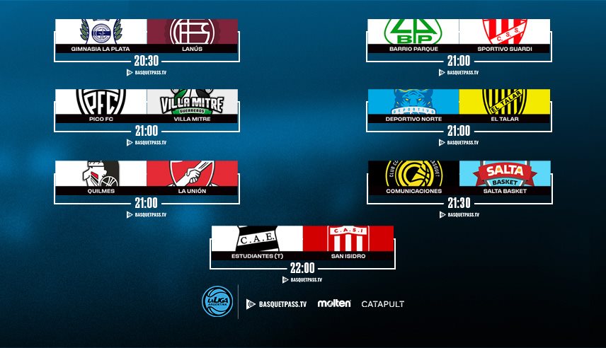 Siete partidos para un miércoles de súper acción
