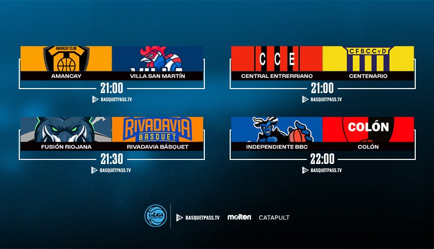 Cuatro juegos para este jueves con acción para ambos escoltas