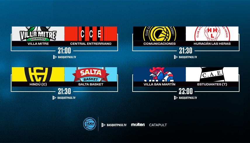 Cuatro partidos para este jueves de definiciones