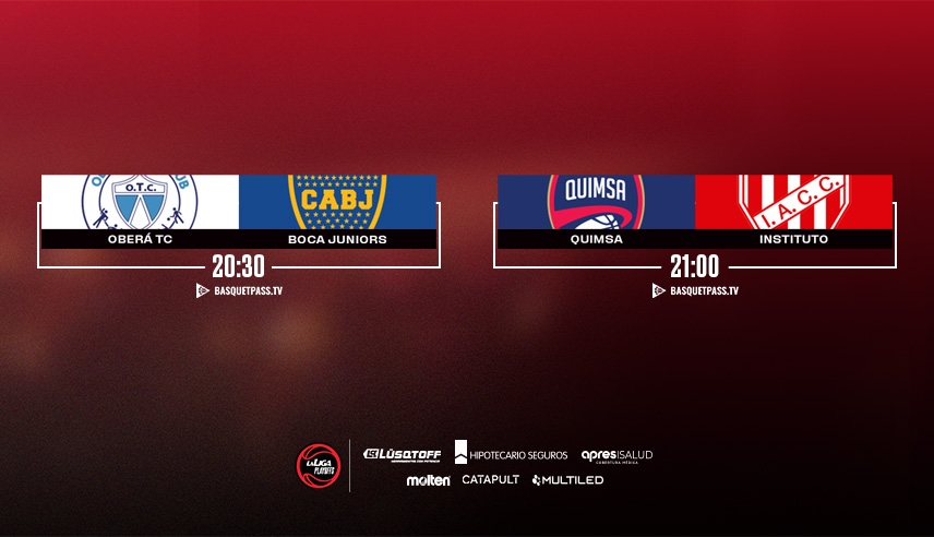 Nueva jornada en cuartos de final: Boca y Quimsa van por el segundo punto