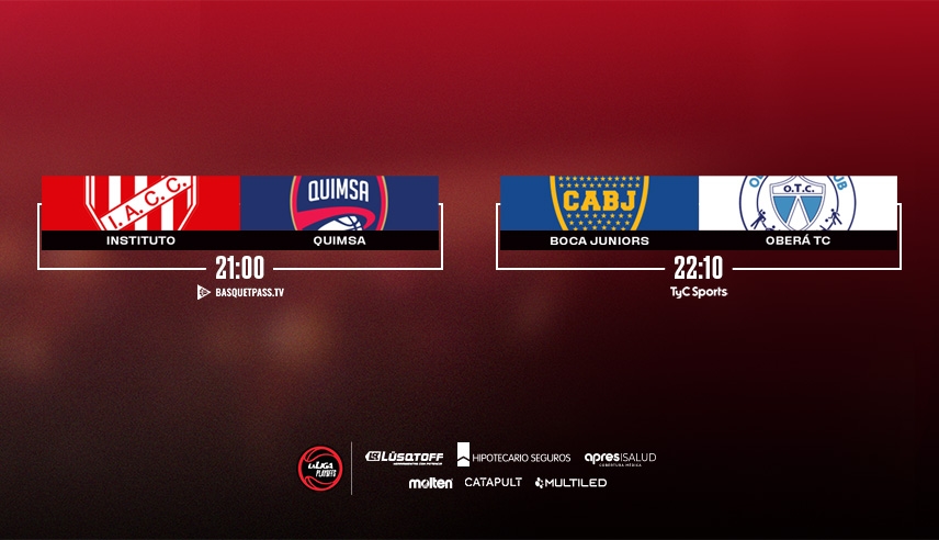 Los playoffs siguen en marcha: Boca va por las semifinales e Instituto recibe a Quimsa