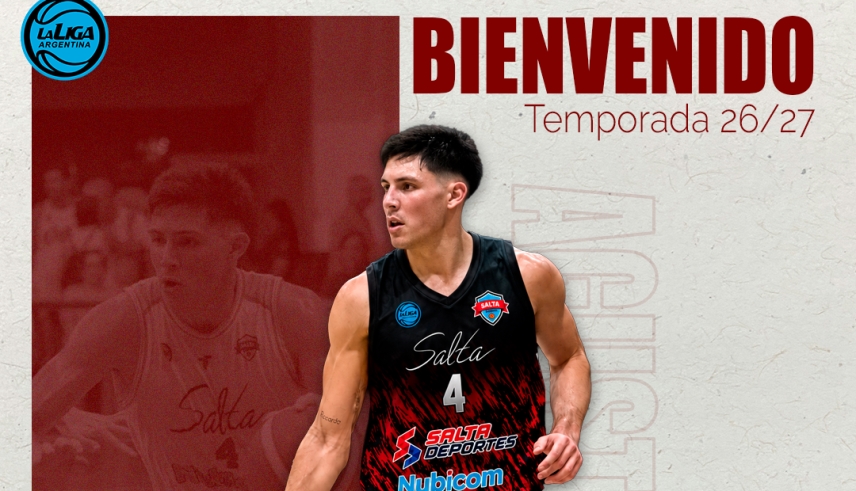 Agustín Jara vuelve a Salta Basket para la nueva temporada