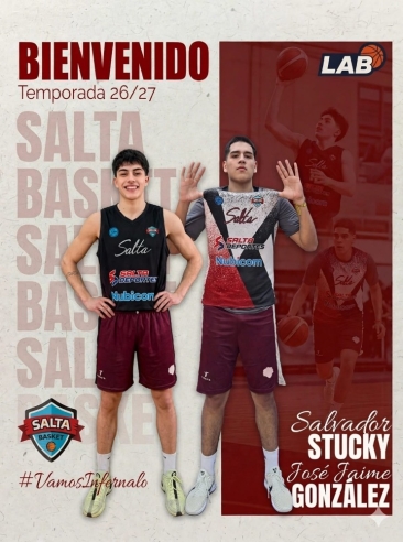 Salvador Stucky y José González se suman a Salta Basket - Imagen 1
