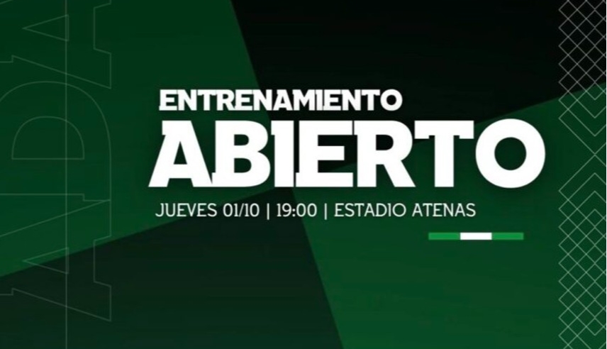 Atenas tendrá una práctica a puertas abiertas