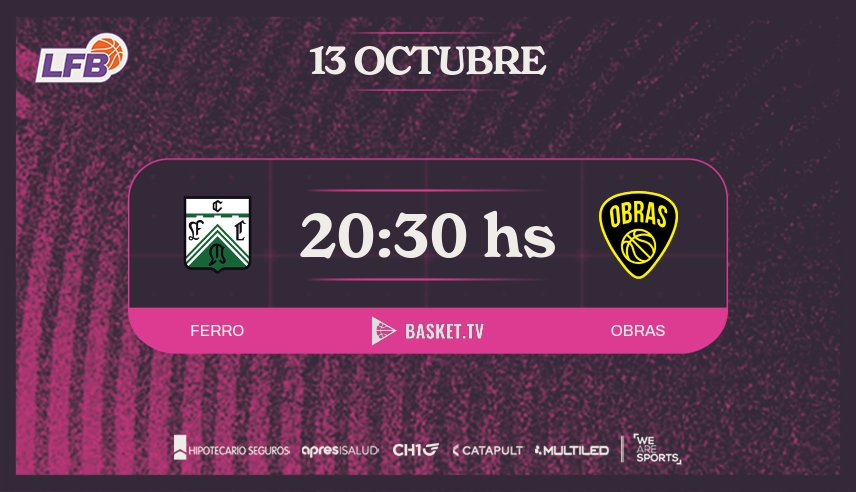Ferro y Obras se enfrentan en Caballito por la Liga Femenina