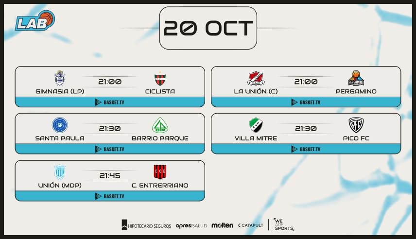Super martes de cinco partidos para entrar en ritmo