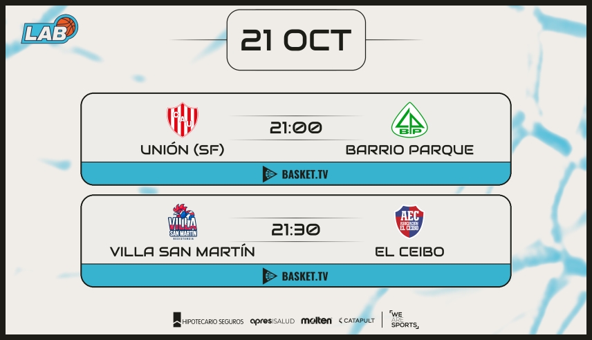 Doble tanda de Conferencia Norte para este miércoles
