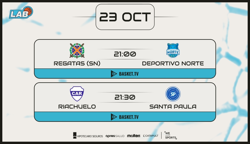 Doble tanda de Liga Argentina para arrancar el fin de semana
